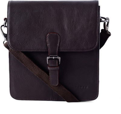

Gauge Machine Men & Women Formal Brown Genuine Leather Sling Bag