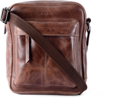 

Gauge Machine Men & Women Formal Blue Genuine Leather Sling Bag