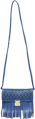 

Shopharp Women Casual Blue Polyester Sling Bag