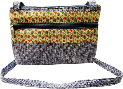 

AUK Girls Casual Grey Jute Sling Bag