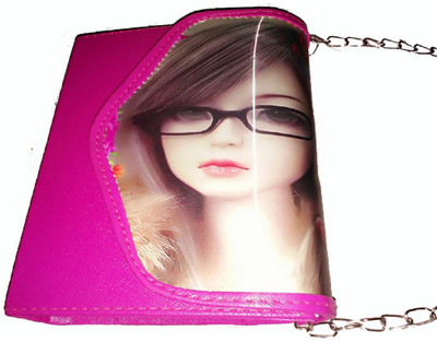

site teccho Women Evening/Party Pink PU Sling Bag