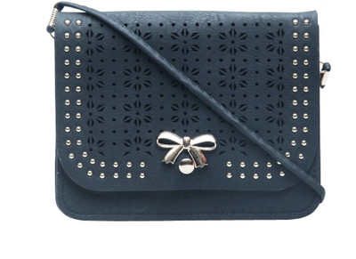 

Shopharp Women Casual Blue Polyester Sling Bag
