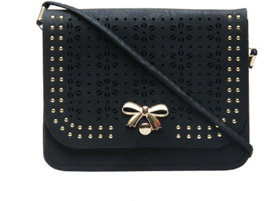 

Shopharp Women Casual Black Polyester Sling Bag