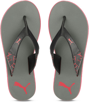 

Puma Winglet II DP Slippers, Castor gray-puma black-high risk red