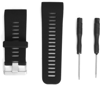 

ACUTAS Silicone Watch Band Strap With Tools For Garmin Vivoactive HR Sport Watch Smart Watch Strap(Black)