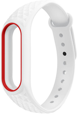 

Everycom Hex Design Replacement TPU Strap Smart Band Strap(White, Red)