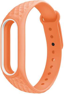 

Everycom Hex Design Replacement TPU Strap Smart Band Strap(Orange, White)