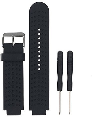 ACUTAS Silicone Watch Band Strap With Tool for Garmin Forerunner 220 230 235 620 630 735XT Smart Watch Strap(Black)