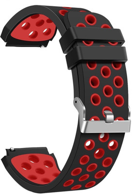 

ACUTAS Fashion Silicone Bracelet Strap Watch Band Smart Watch Strap(Red), Black red