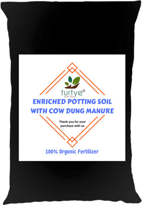 

Turtye Turtye® Enriched Potting Soil with Cow Dung Manure - 10 Kg's - 100% Organic Fertilizer for Home Gardening Pots Soil Manure(10 kg Powder)