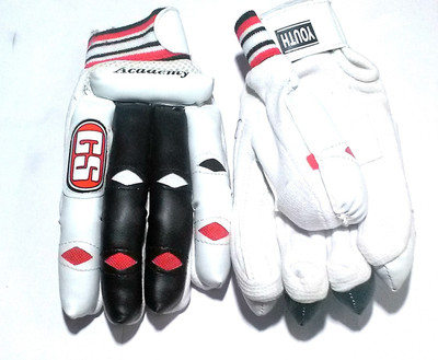 

gs Test Batting Gloves Youth Right Hand, ( Colors may Vary) Batting Gloves (Youth, White, Black, Red), Black;red;white