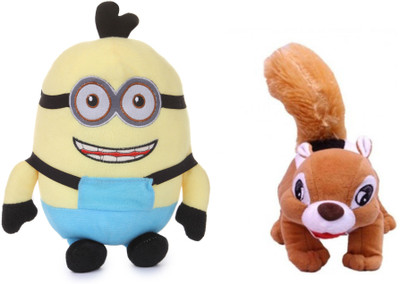 

Deals India Smilling Binocular Stuffed Toy(30 cm) and Squirel (30 cm) Combo Set of 2 - 20 cm(Multicolor)
