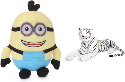

Deals India Smilling Binocular Stuffed Toy(30 cm) and white stuffed tiger animal (32 cm) combo - 20 cm(Multicolor)