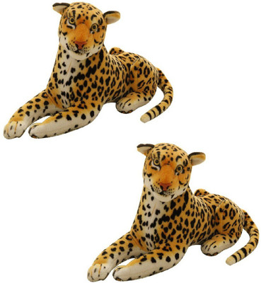 

MEGAEMART Cheetah Animal Stuffed soft toy combo - 32 cm(Multicolor)