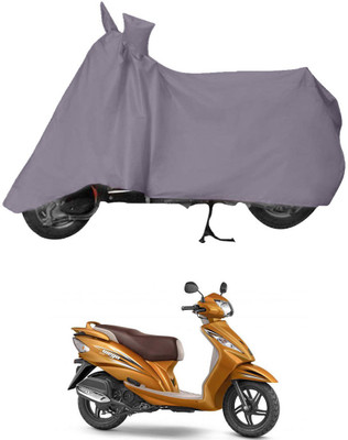 Mobik Two Wheeler Cover for TVS(Wego, Grey)