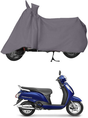 Mobik Two Wheeler Cover for Suzuki(Access, Grey)