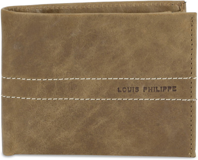 

LP Jeans by Louis Philippe Men Casual Brown Genuine Leather Wallet(4 Card Slots), Light brown