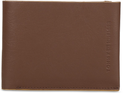 

Tommy Hilfiger Men Formal Brown Genuine Leather Wallet(2 Card Slots), Choco brown