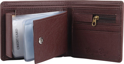 

Designer Bugs Men Brown Artificial Leather Wallet(7 Card Slots)