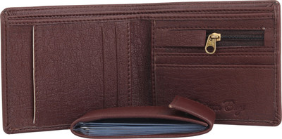 

Designer Bugs Men Brown Artificial Leather Wallet(7 Card Slots)