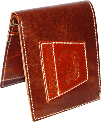 

Hedgehog Men Tan, Brown Genuine Leather Wallet(5 Card Slots), Brown.;tan.