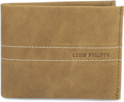 

LP Jeans by Louis Philippe Men Casual Khaki Genuine Leather Wallet(8 Card Slots), Tan