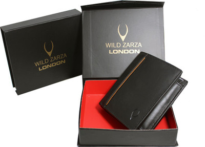 

wild zarza london Men Black Genuine Leather Wallet(11 Card Slots)