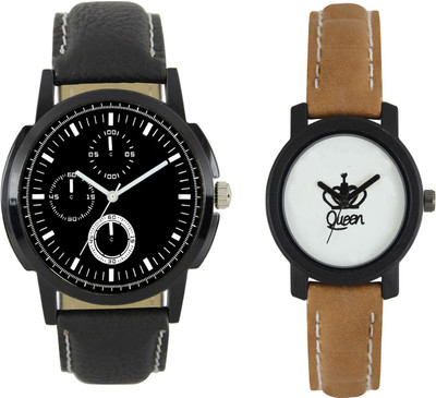 

Shocknshop LR13_209 Designer Analog Chain Strap Couple Watch - For Men & Women