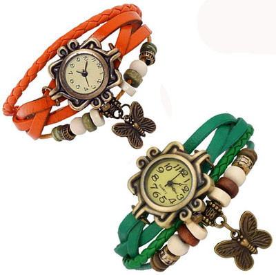 

Vitoria VTR_Grn-Ormg-Btrfly_W-Wtch_2cmbo Watch - For Women