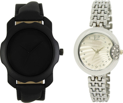 

Shocknshop LR22_227 Designer Analog Chain Strap Couple Watch - For Men & Women