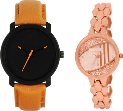 

Shocknshop LR20_222 Designer Analog Chain Strap Couple Watch - For Men & Women