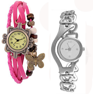 

Vitoria VTR_Pnk-Btrfly_01-Slvr-Chn_W-Wtch_2cmbo copy Watch - For Women