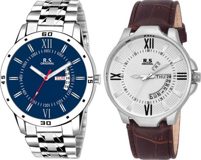 

R S Original RSO-3078 DAY AND DATE BLUE WATCH FOR MEN Watch - For Men