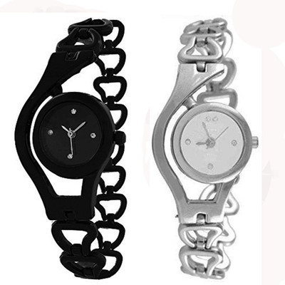 

Vitoria VTR_01_Blk_Slvr-Chn_W-Wtch_2cmbo Watch - For Women