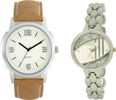 

Shocknshop LR16_223 Designer Analog Chain Strap Couple Watch - For Men & Women