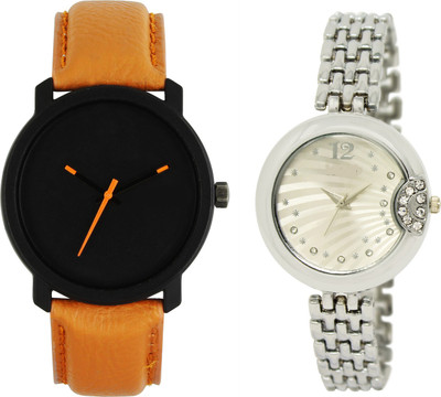 

Shocknshop LR20_227 Designer Analog Chain Strap Couple Watch - For Men & Women