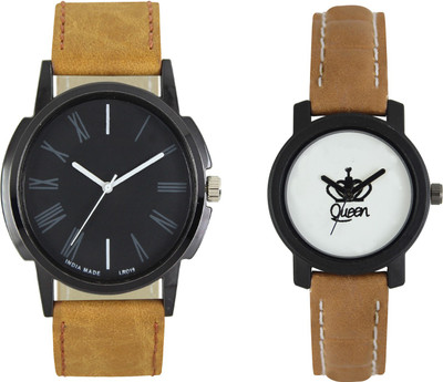 

Shocknshop LR19_209 Designer Analog Chain Strap Couple Watch - For Men & Women
