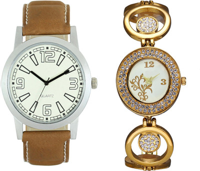 

Shocknshop LR15_204 Designer Analog Chain Strap Couple Watch - For Men & Women