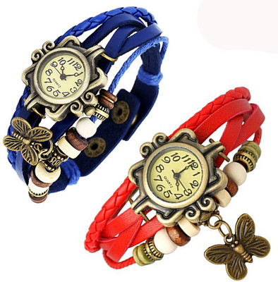 

Vitoria VTR_Blu-Red-Btrfly_W-Wtch_2cmbo Watch - For Women