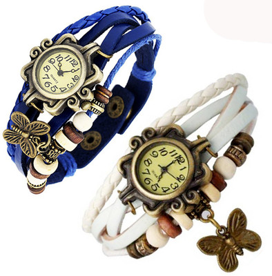 

Vitoria VTR_BluWht-Btrfly_W-Wtch_2cmbo Watch - For Women