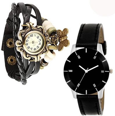 

Vitoria VTR_Blk-Btrfly_02-Blk-Stp_W-Wtch_2cmbo Watch - For Women