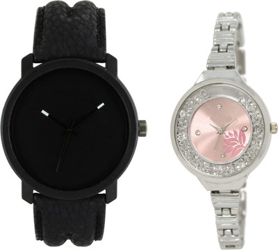 

Shocknshop LR21_226 Designer Analog Chain Strap Couple Watch - For Men & Women