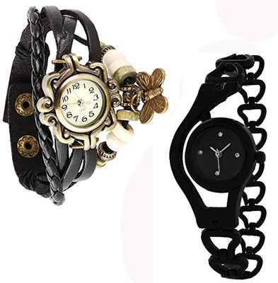 

Vitoria VTR_Blk-Btrfly_01-Blk-Chn_W-Wtch_2cmbo Watch - For Women