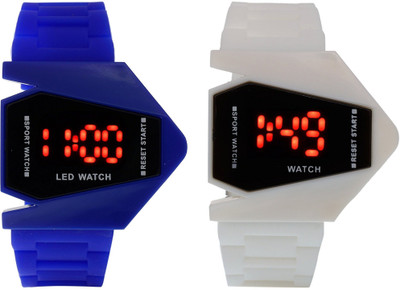 

victance Rocket LED Blue+White Color Combo of 2 Watch - For Boys & Girls