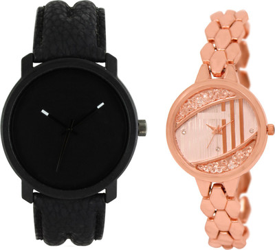 

Shocknshop LR21_222 Designer Analog Chain Strap Couple Watch - For Men & Women