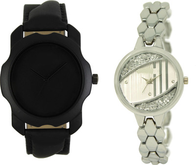 

Shocknshop LR22_223 Designer Analog Chain Strap Couple Watch - For Men & Women
