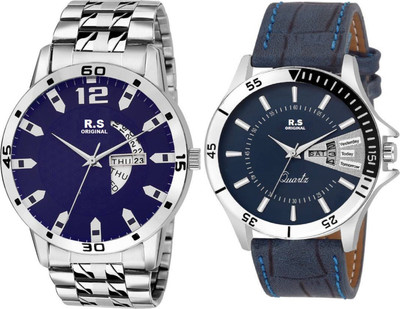 

R S Original RSO-3072 DAY AND DATE BLUE WATCH FOR MEN Watch - For Men