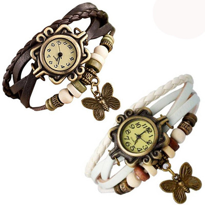 

Vitoria VTR_Brwn-Wht-Btrfly_W-Wtch_2cmbo Watch - For Women