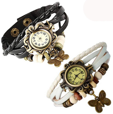

Vitoria VTR_Blk-Wht-Btrfly_W-Wtch_2cmbo Watch - For Women