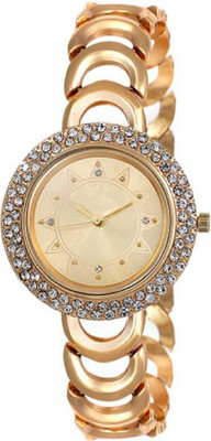 

Rage Enterprise New Stylish Round Diamond Ring Chin Steel Belt Women Watch - For Girls